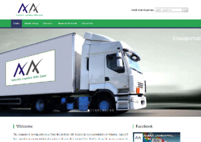 Best Web Design and shipment tracking development for aqua air logistics pune by svfx animation studio pune