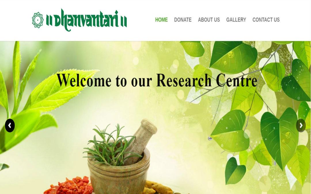 Web Design And Development Project Dhanvantari Hospital