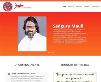 Web Design And Development Project Premgandh Meditation